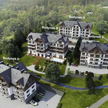 Апартаменты Park B18-z Dostepem Do Basenu, Sauny, Jacuzzi, Silowni Шклярска-Поремба